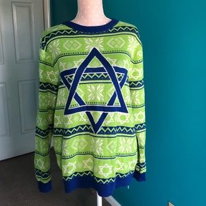 Star of David Hanukkah Sweater